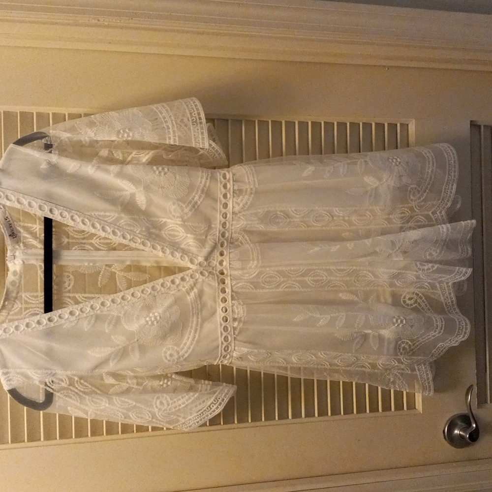 White lace romper